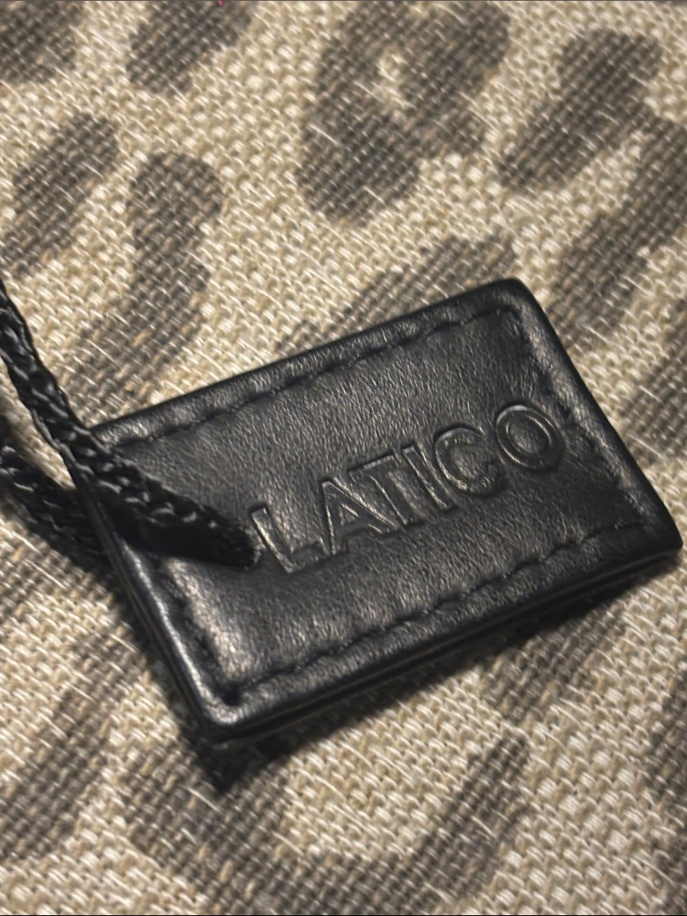 Latico vintage black soft leather striped shoulder bag classic medium purse - Picture 12 of 16
